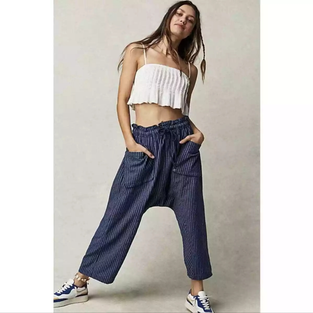Runyon Oversize Stripe Pants at Free People